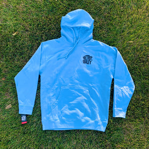 BASIC LOGO HOODIE - BLUE