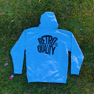 BASIC LOGO HOODIE - BLUE