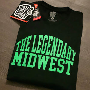 THE LEGENDARY MIDWEST TEE - GREEN/BLACK